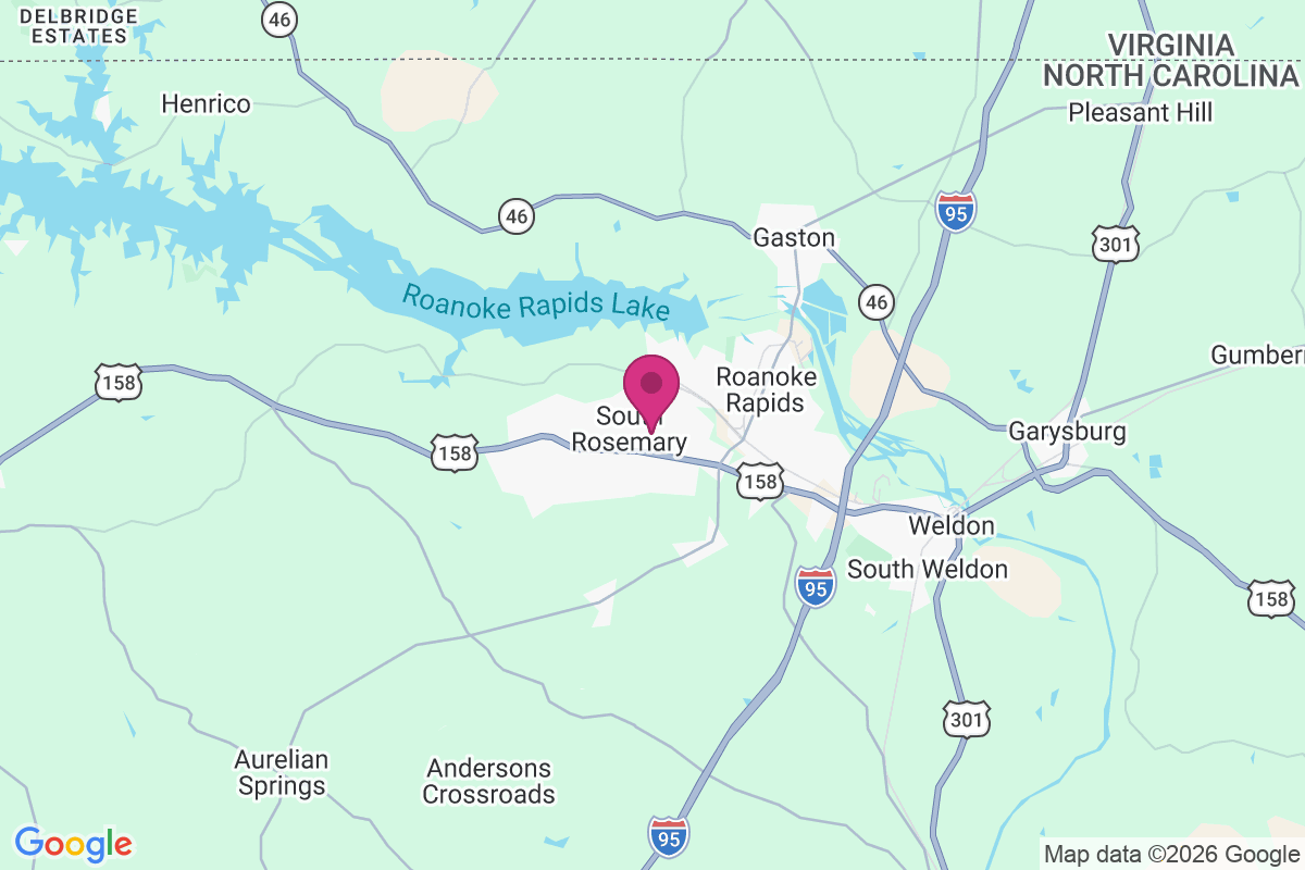 South Rosemary map