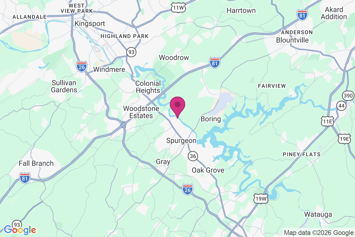 Baker Bluff Subdivision map