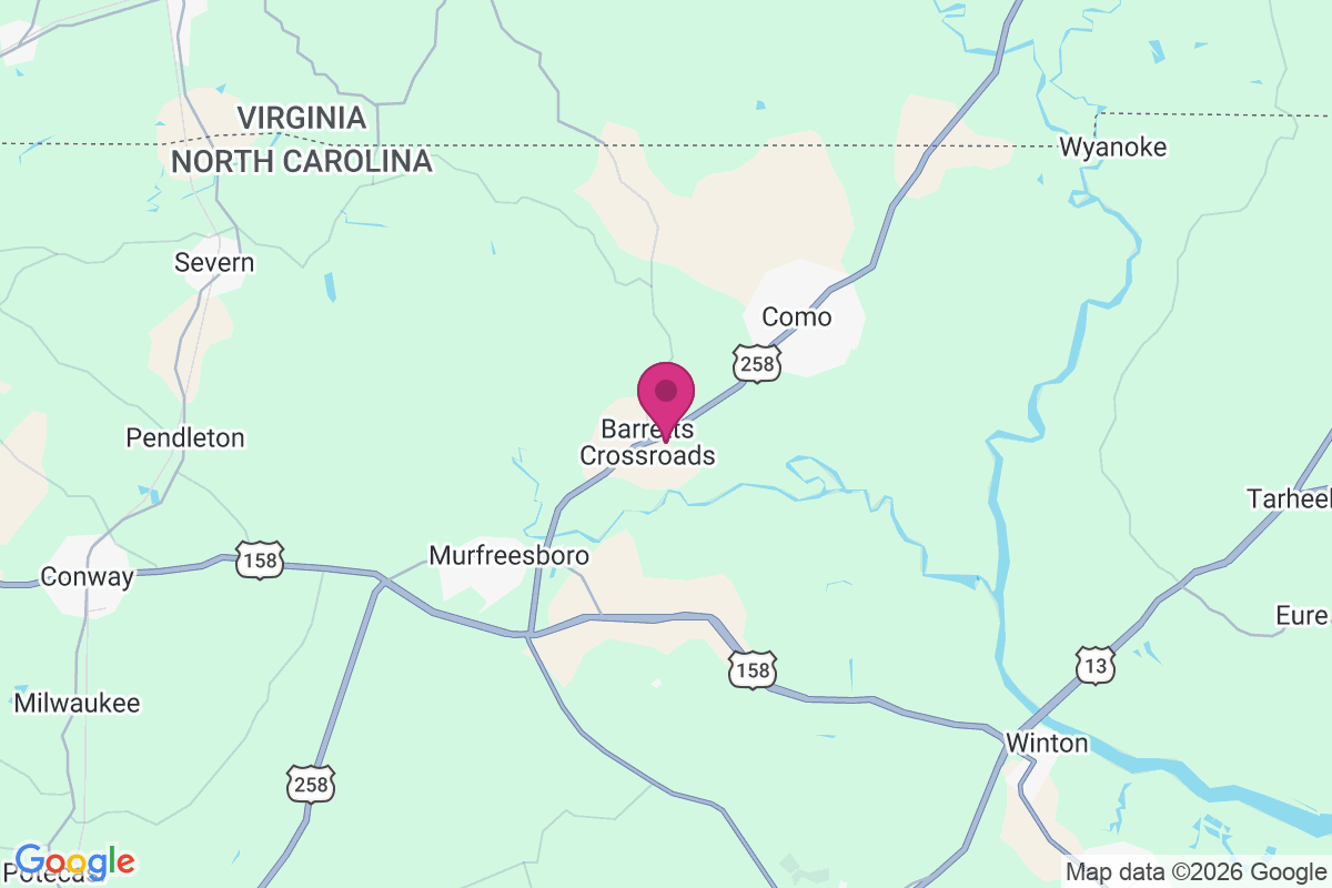 Barretts Crossroads map