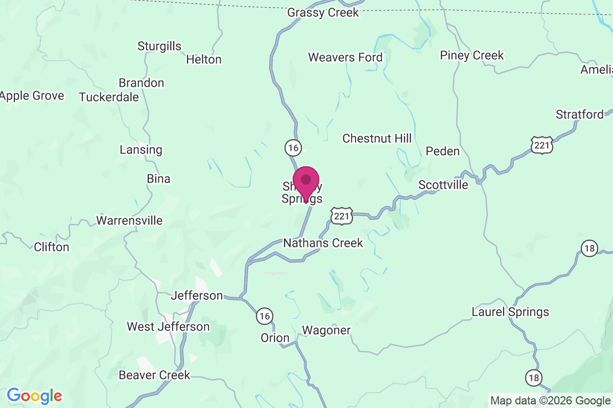 Shatley Springs map