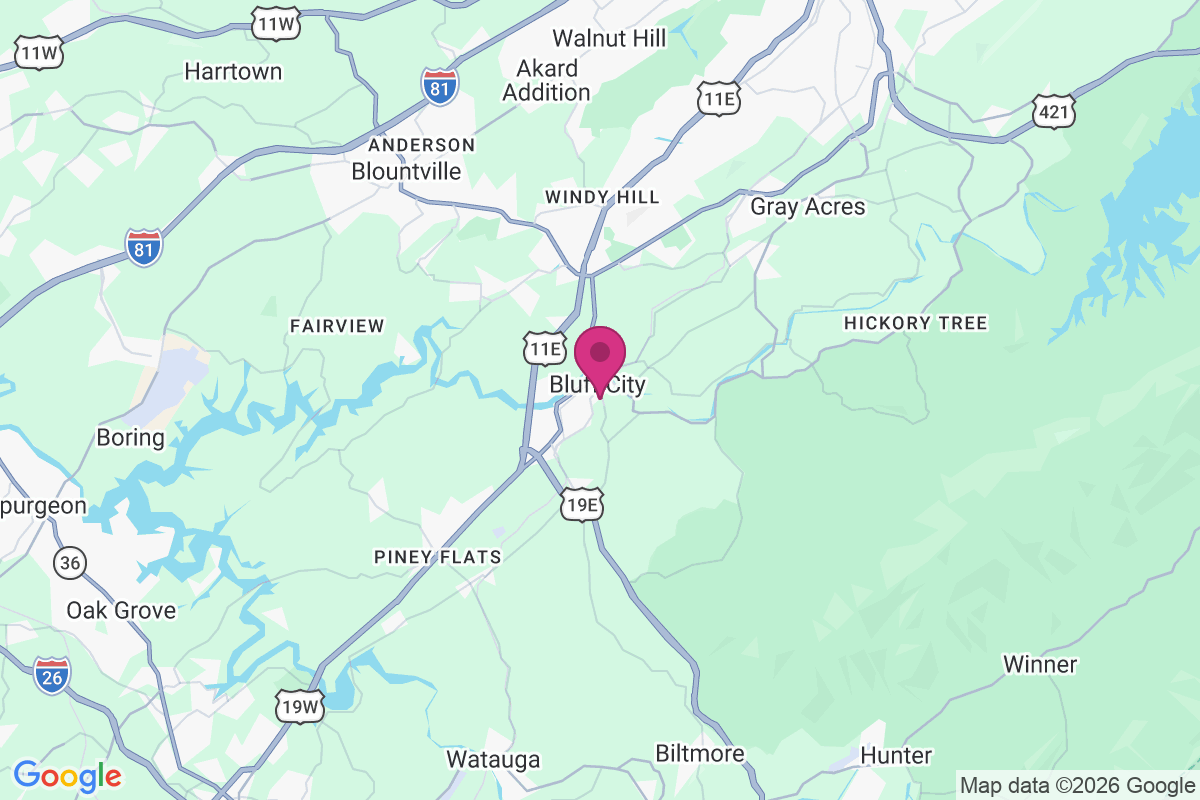 Bluff City map