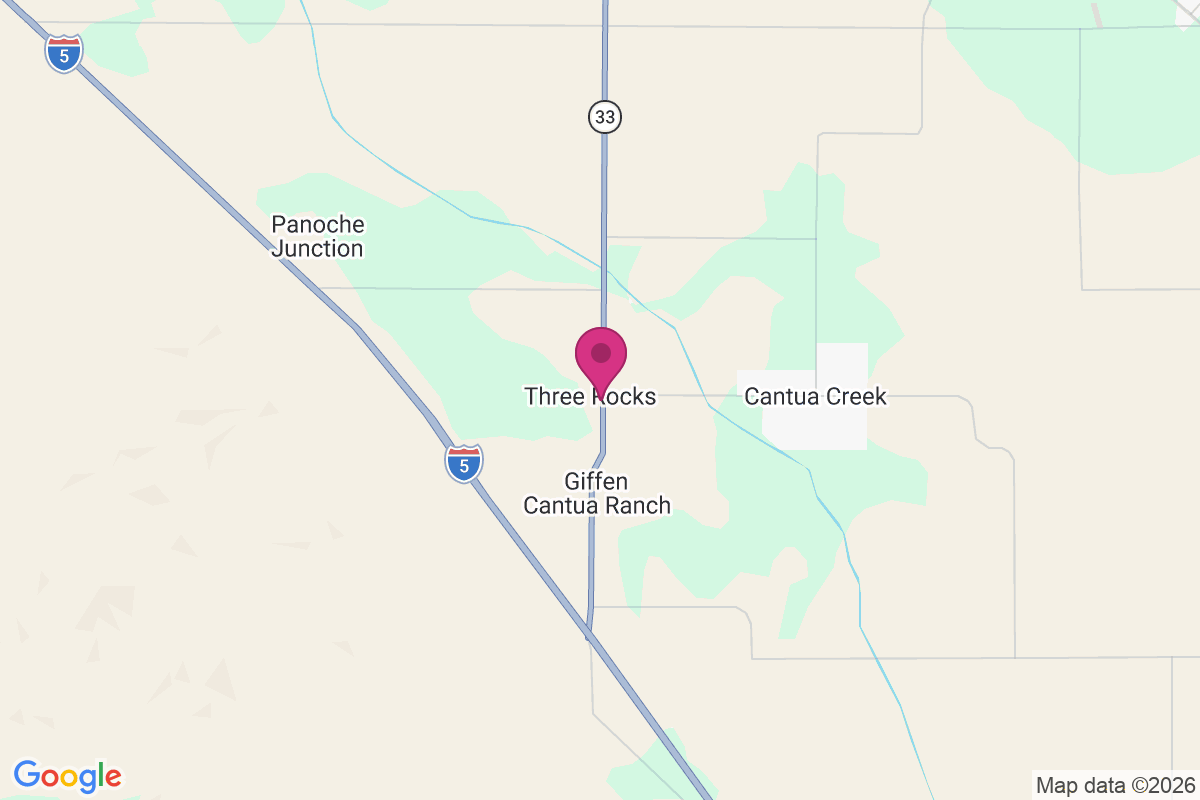 Three Rocks map