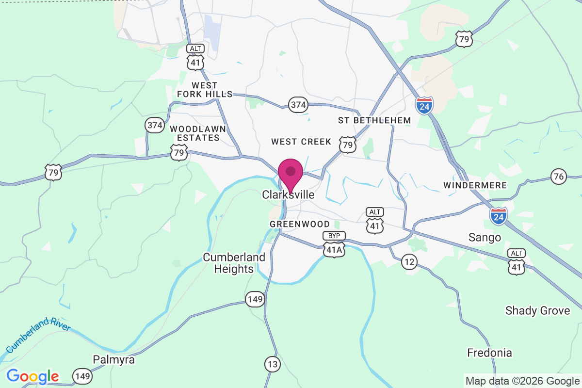 Clarksville map