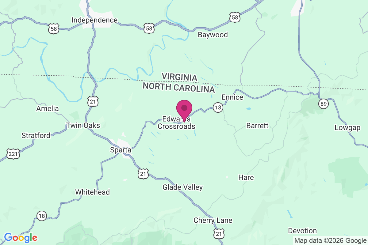 Edwards Crossroads map