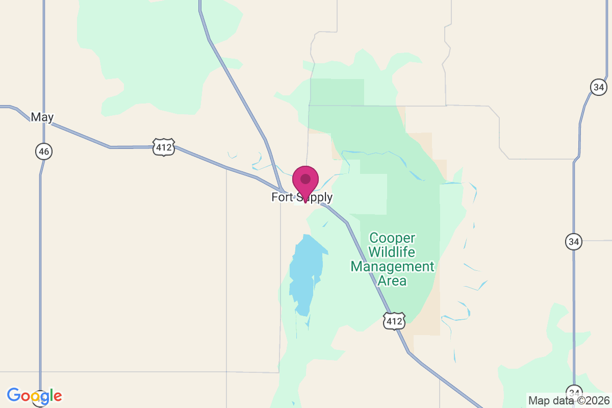Fort Supply map
