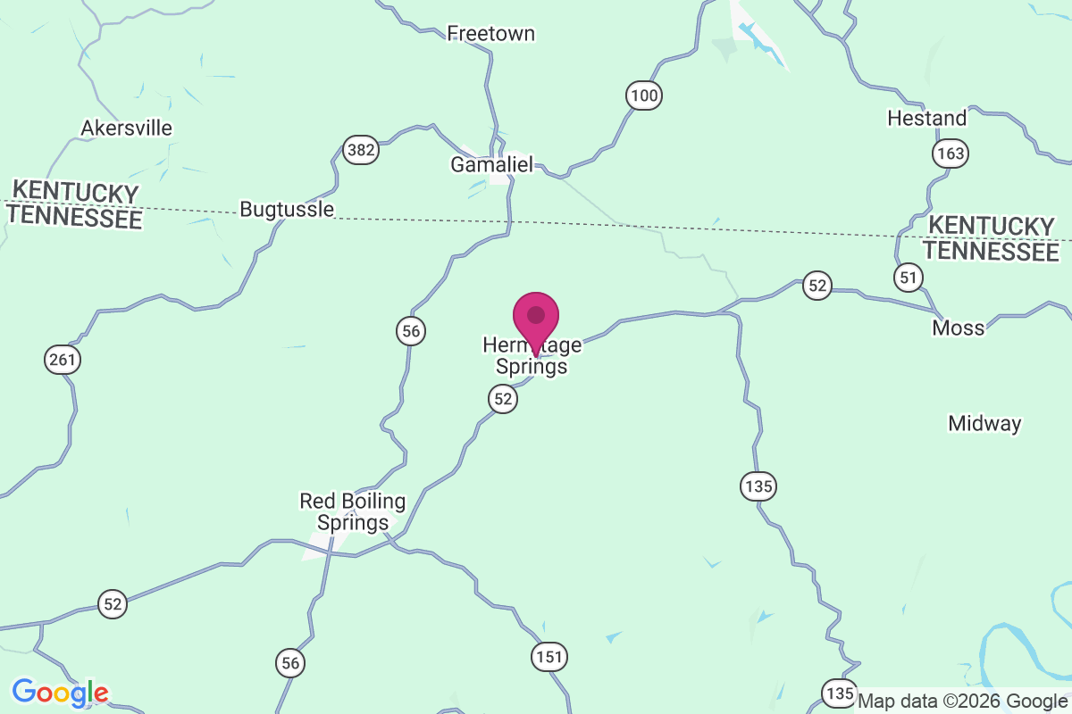 Hermitage Springs map