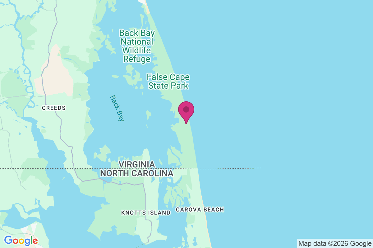 False Cape Landing map