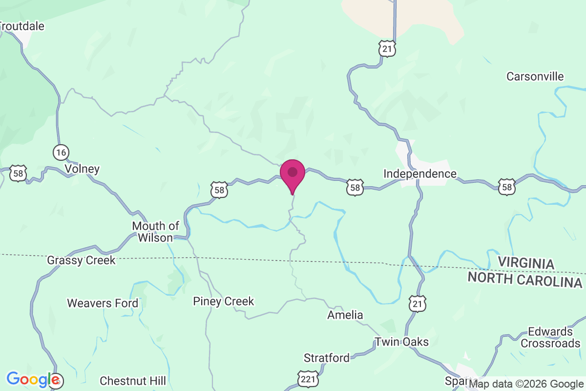 Bridle Creek map