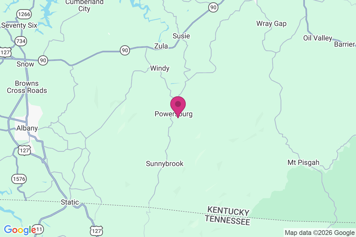Powersburg map