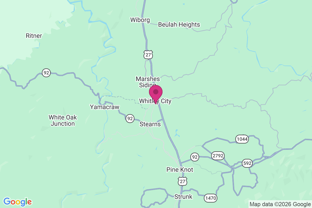 Whitley City map