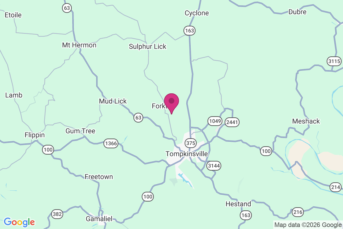 Forkton map