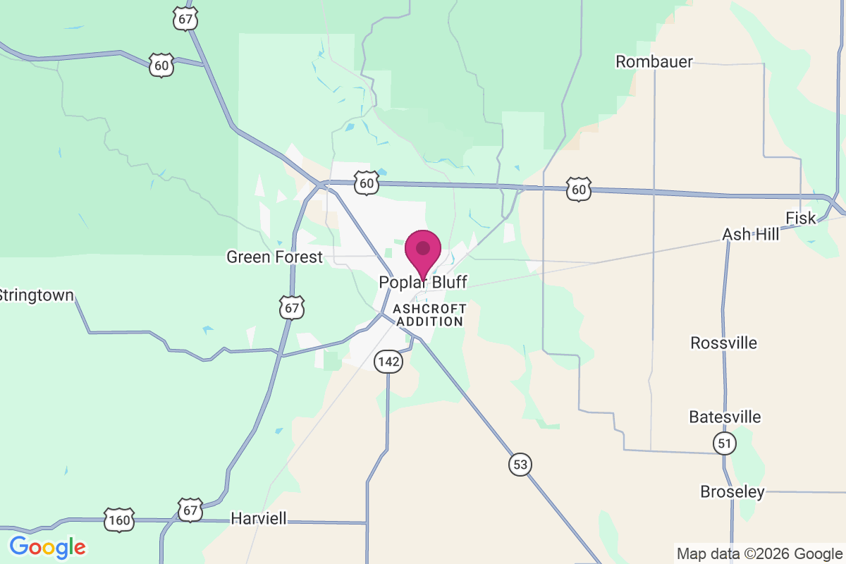 Poplar Bluff map