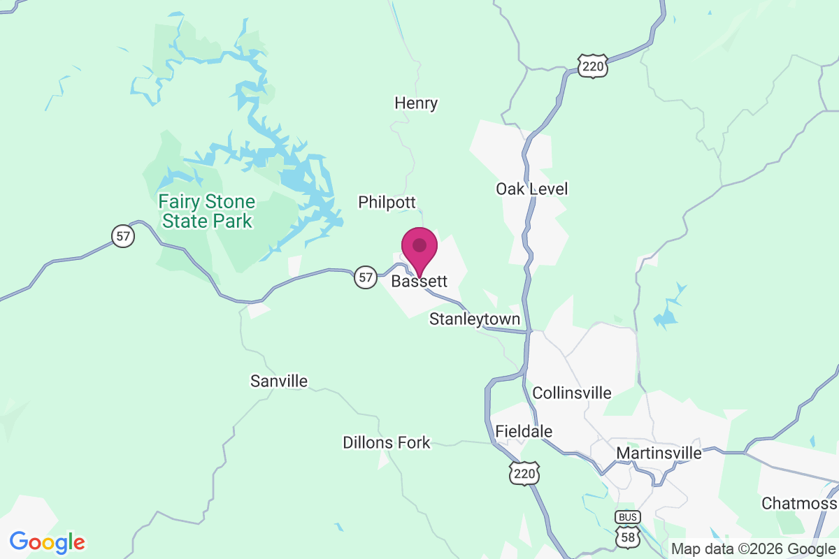 North Bassett map