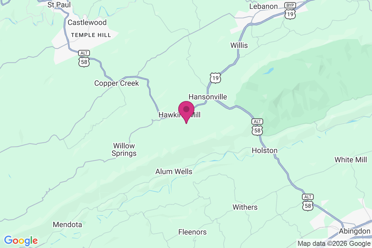Hawkins Mill map