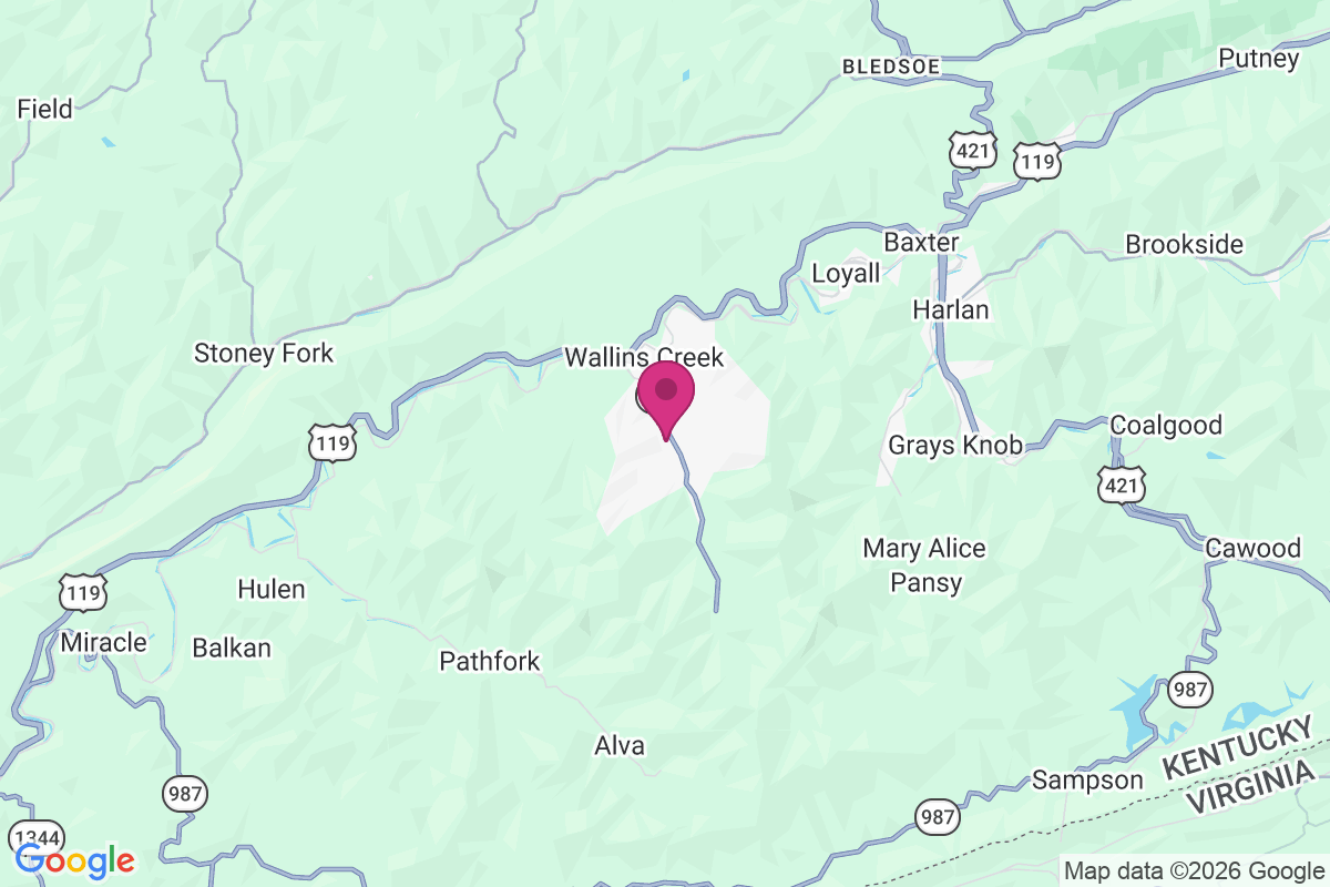 South Wallins map