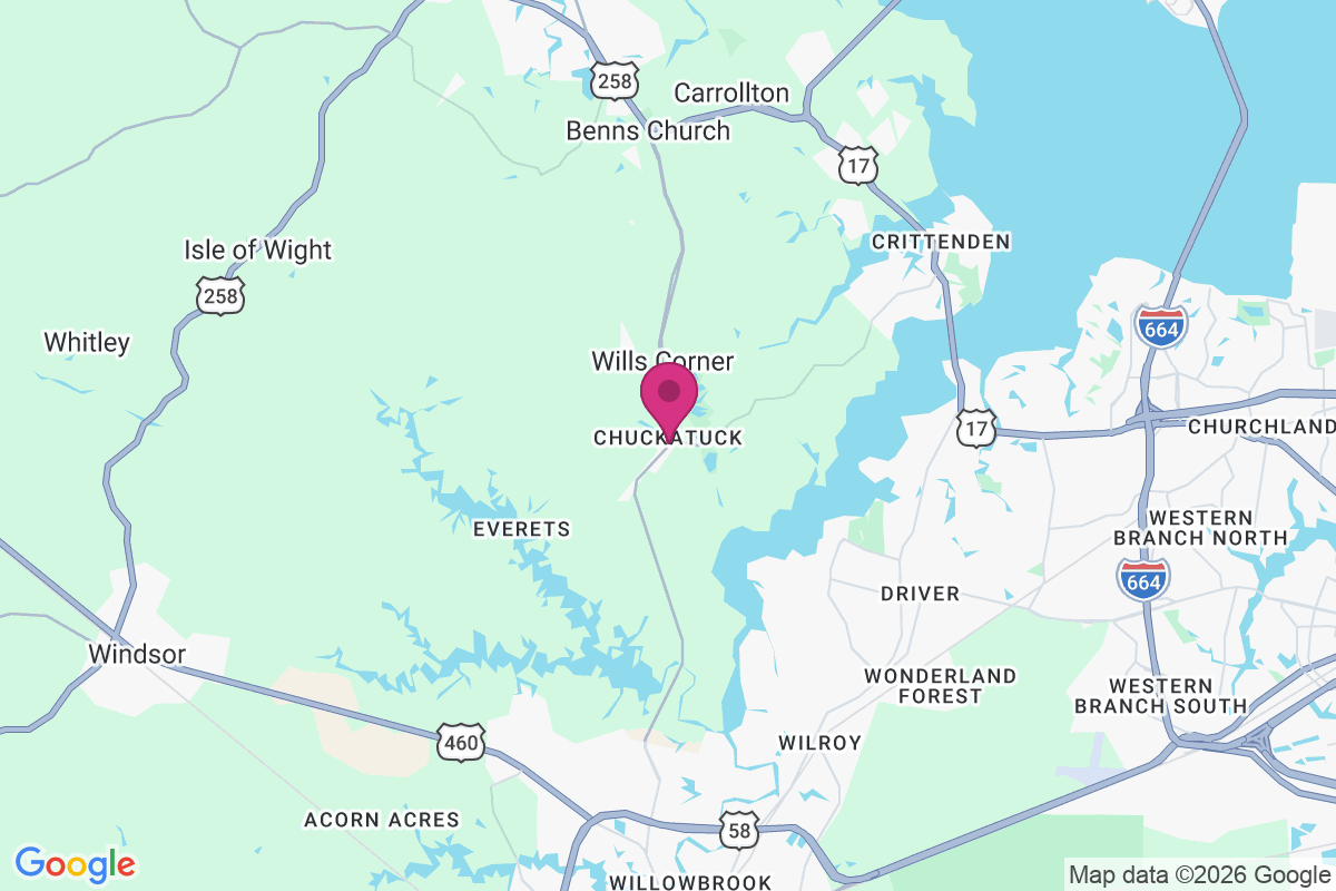 Chuckatuck map