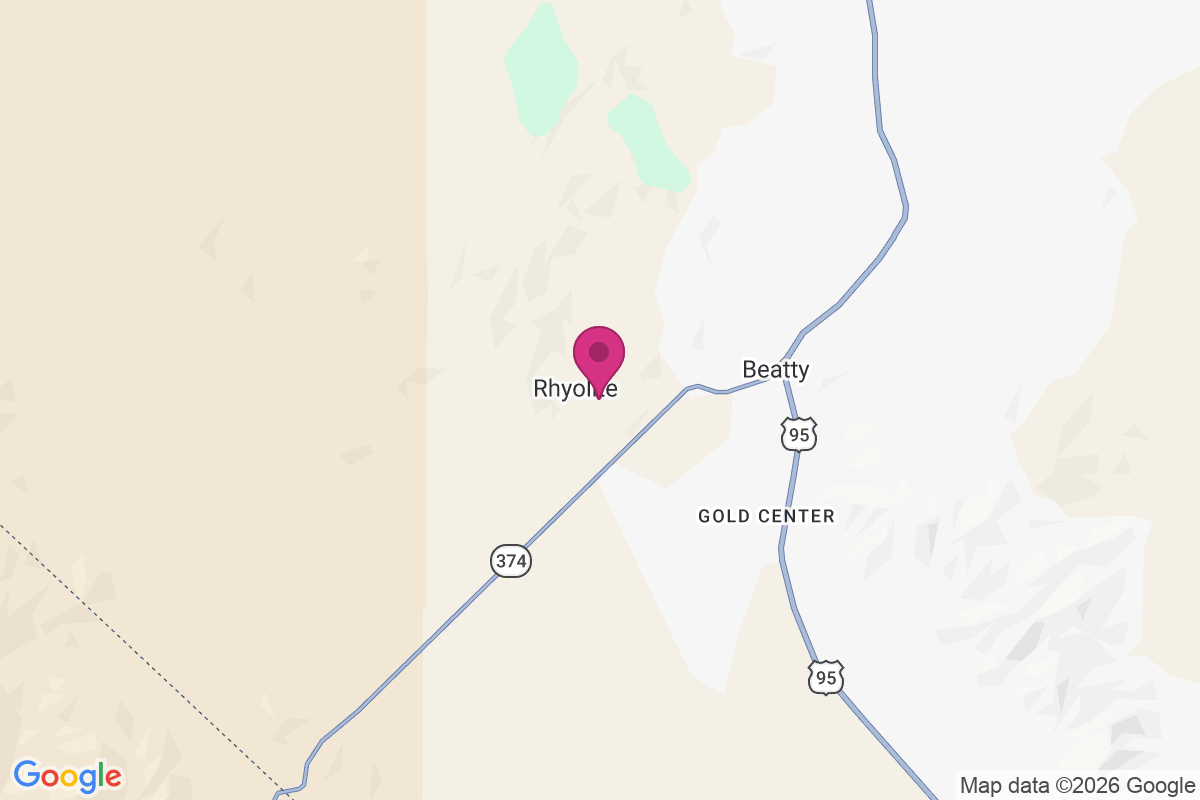 Rhyolite map