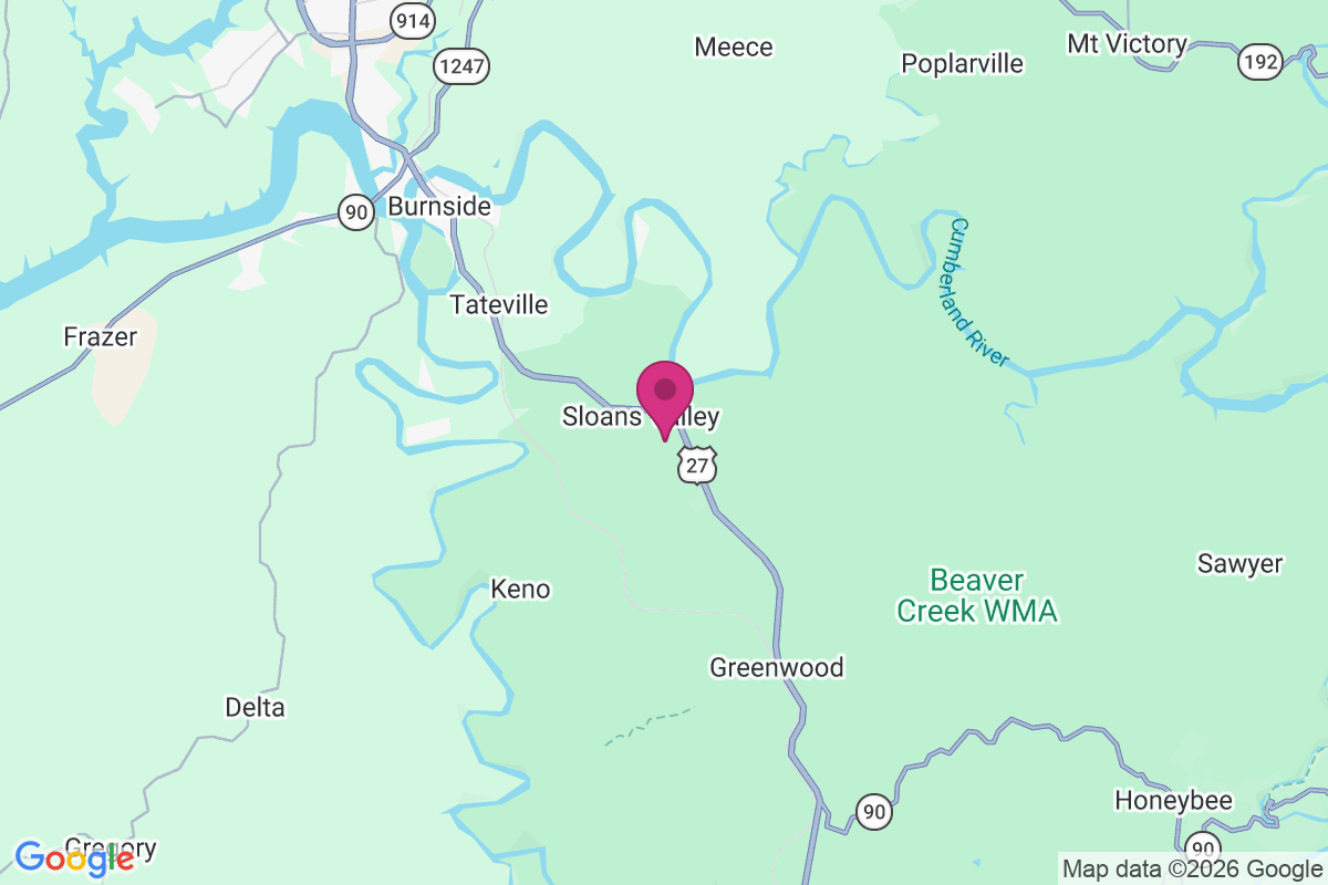 Sloans Valley map