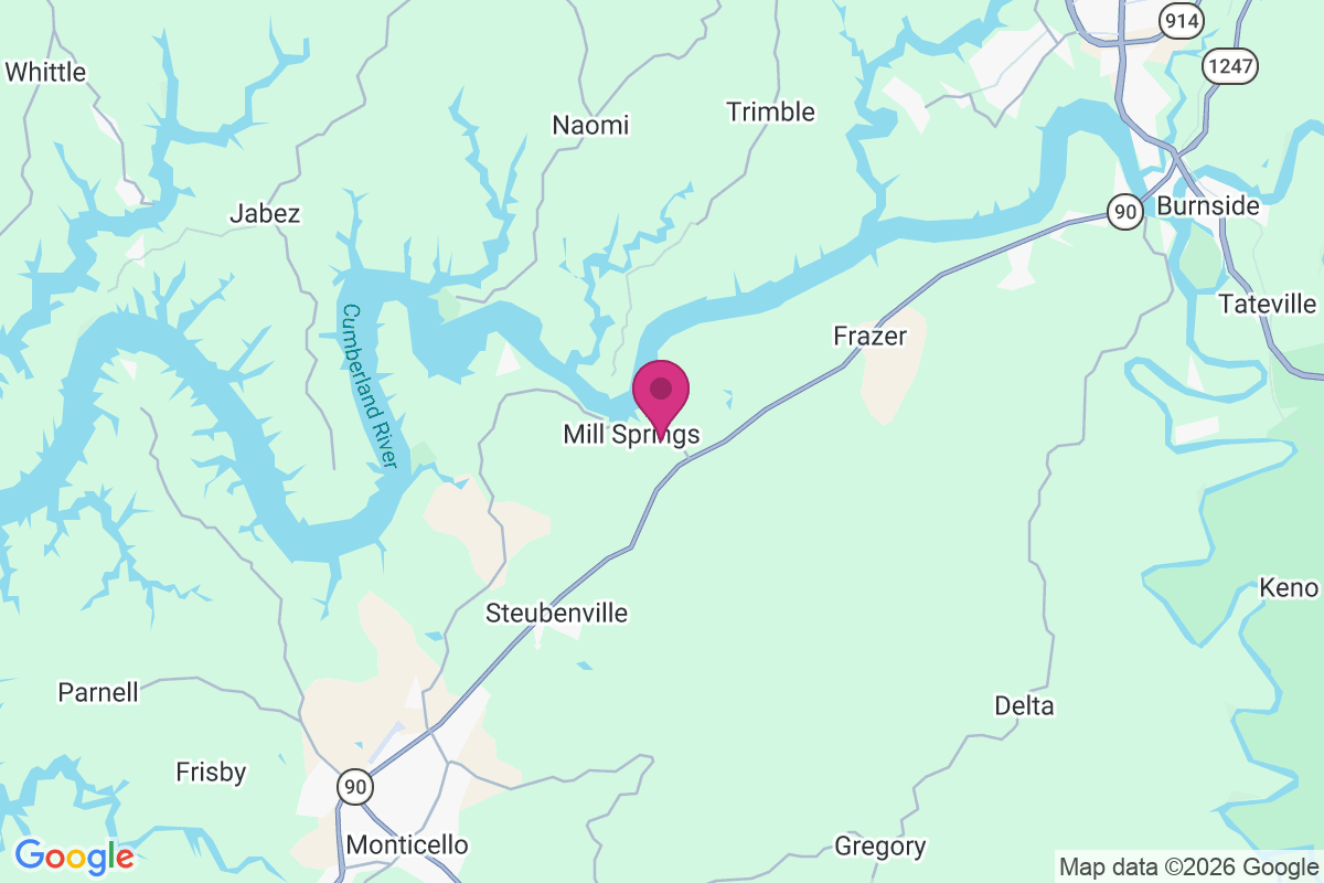 Mill Springs map