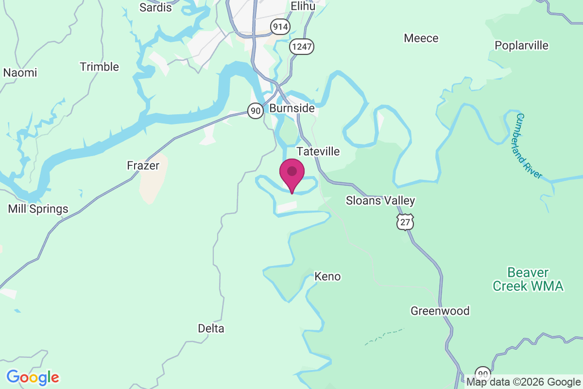 Woodson Bend Resort map