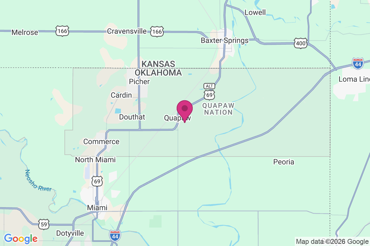 Quapaw map