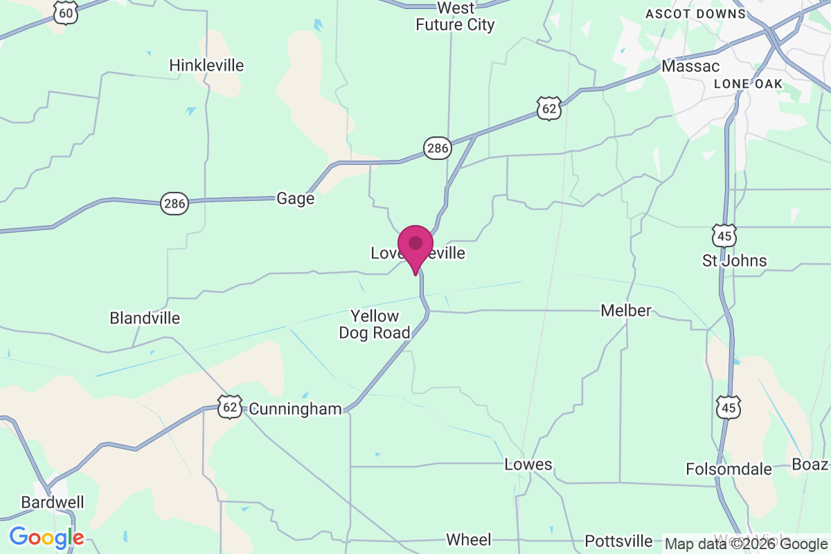 Lovelaceville map