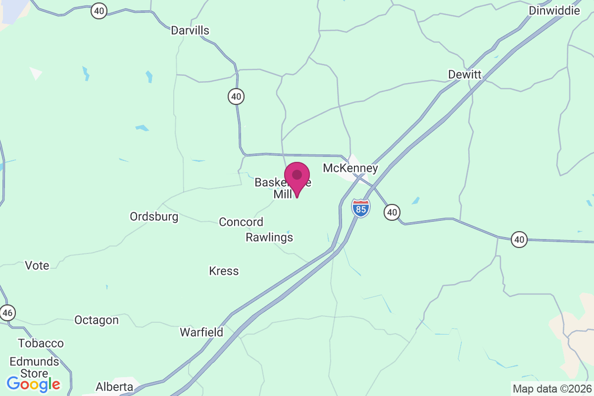 Baskerville Mill map