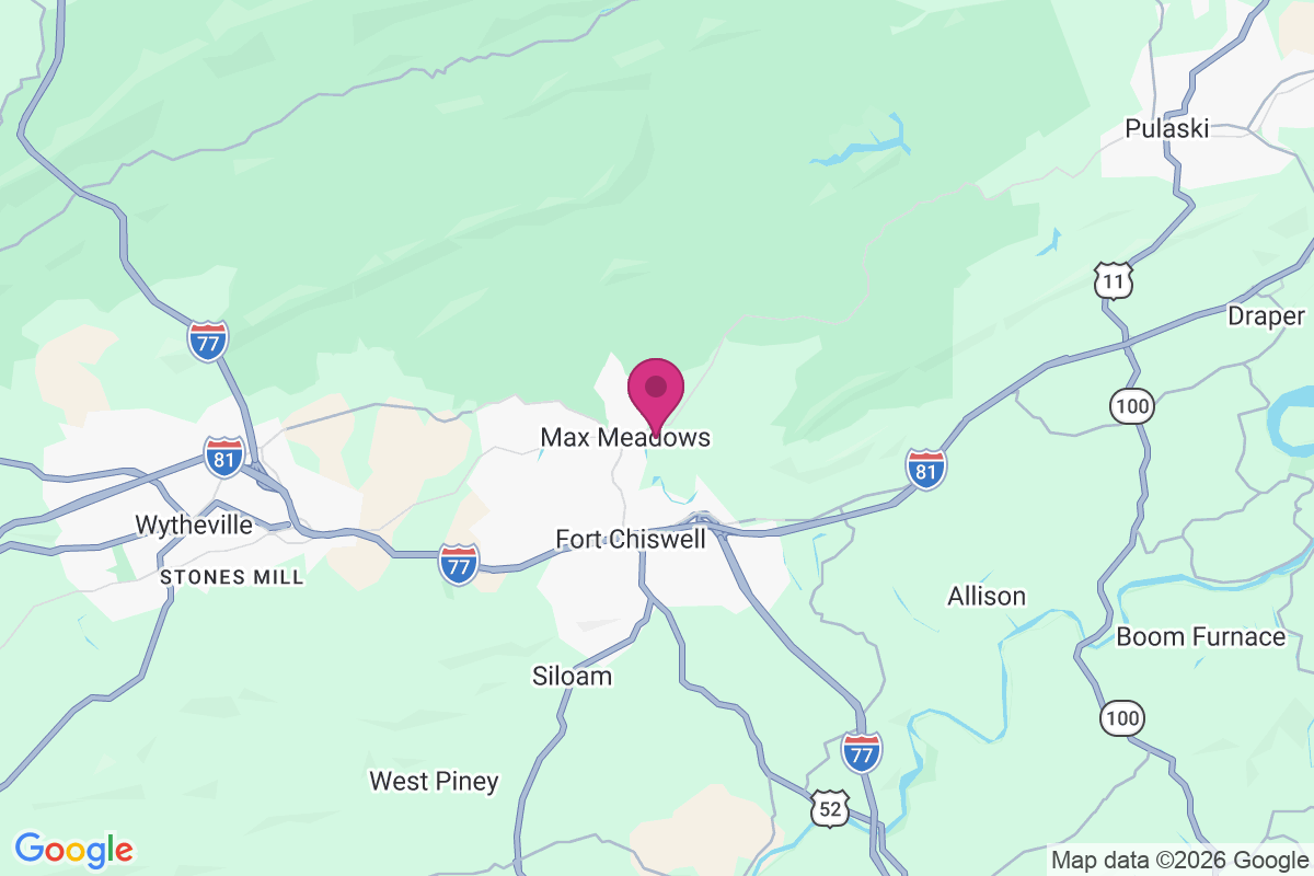 Max Meadows map