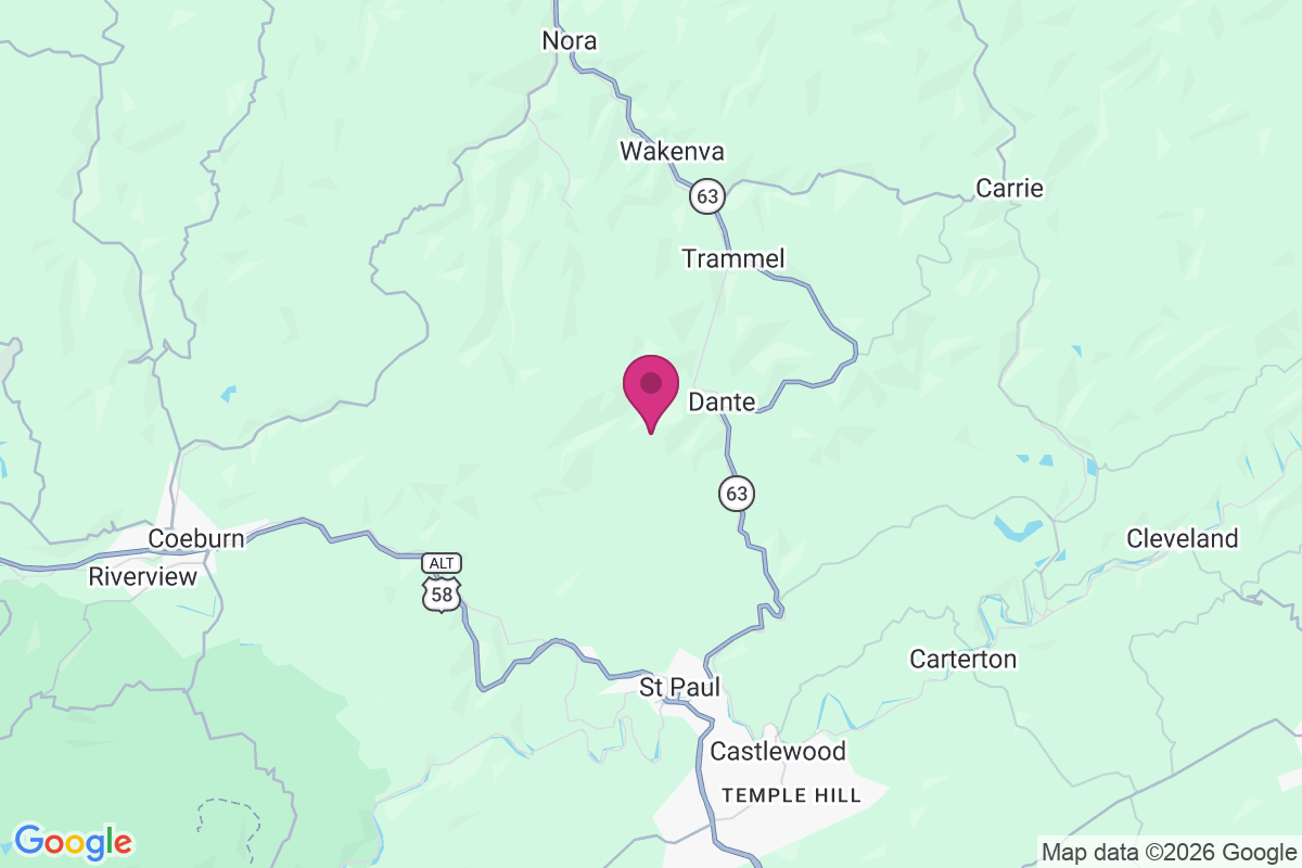 West Dante map