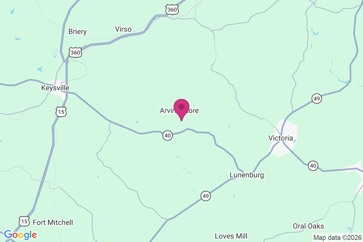 Arvins Store map
