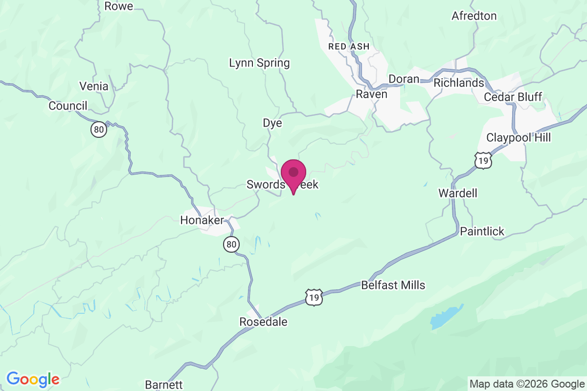 Swords Creek map