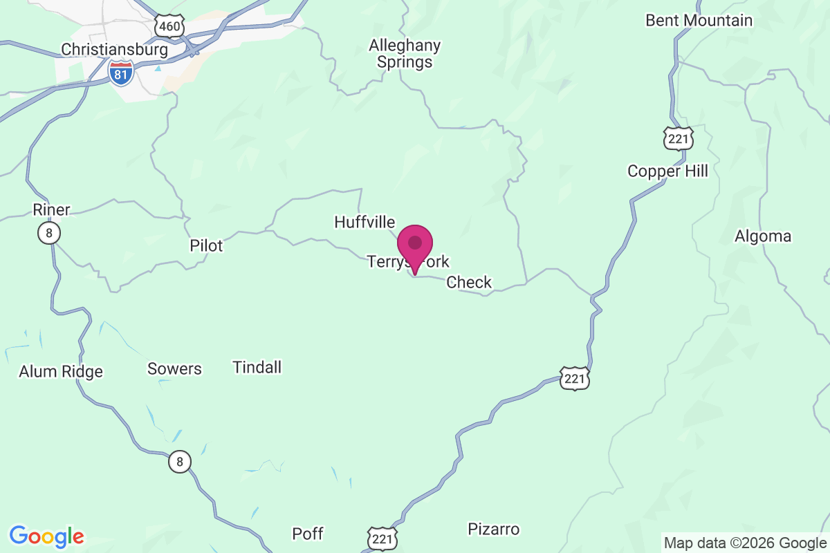 Terrys Fork map