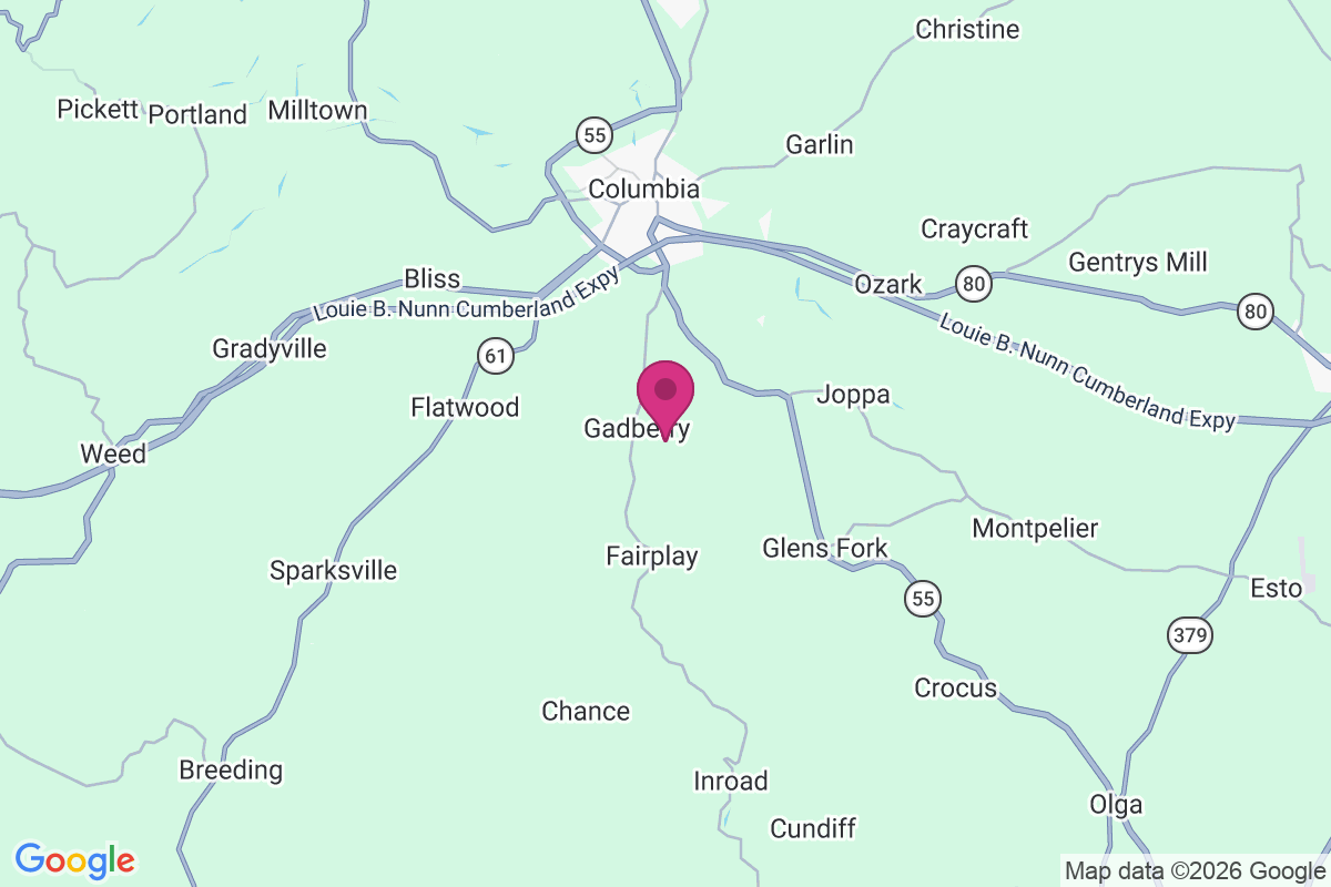 Gadberry map