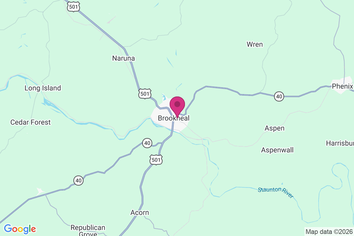 Brookneal map