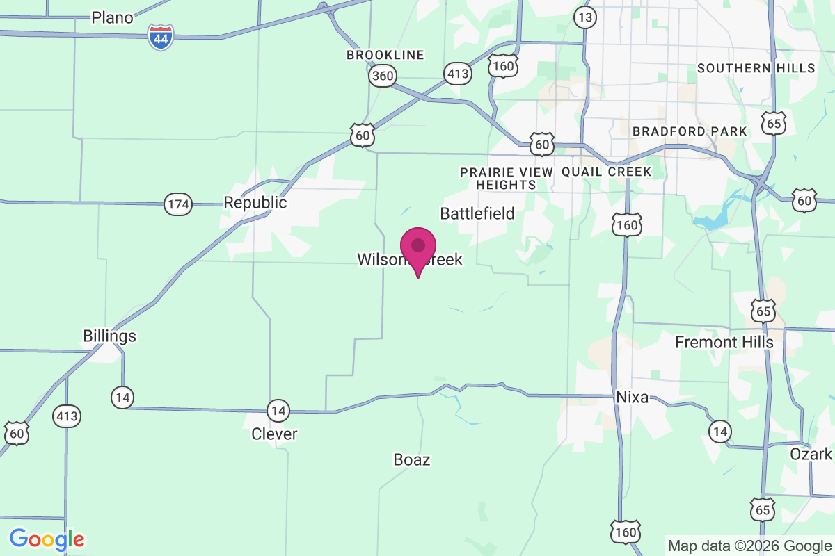 Wilsons Creek map