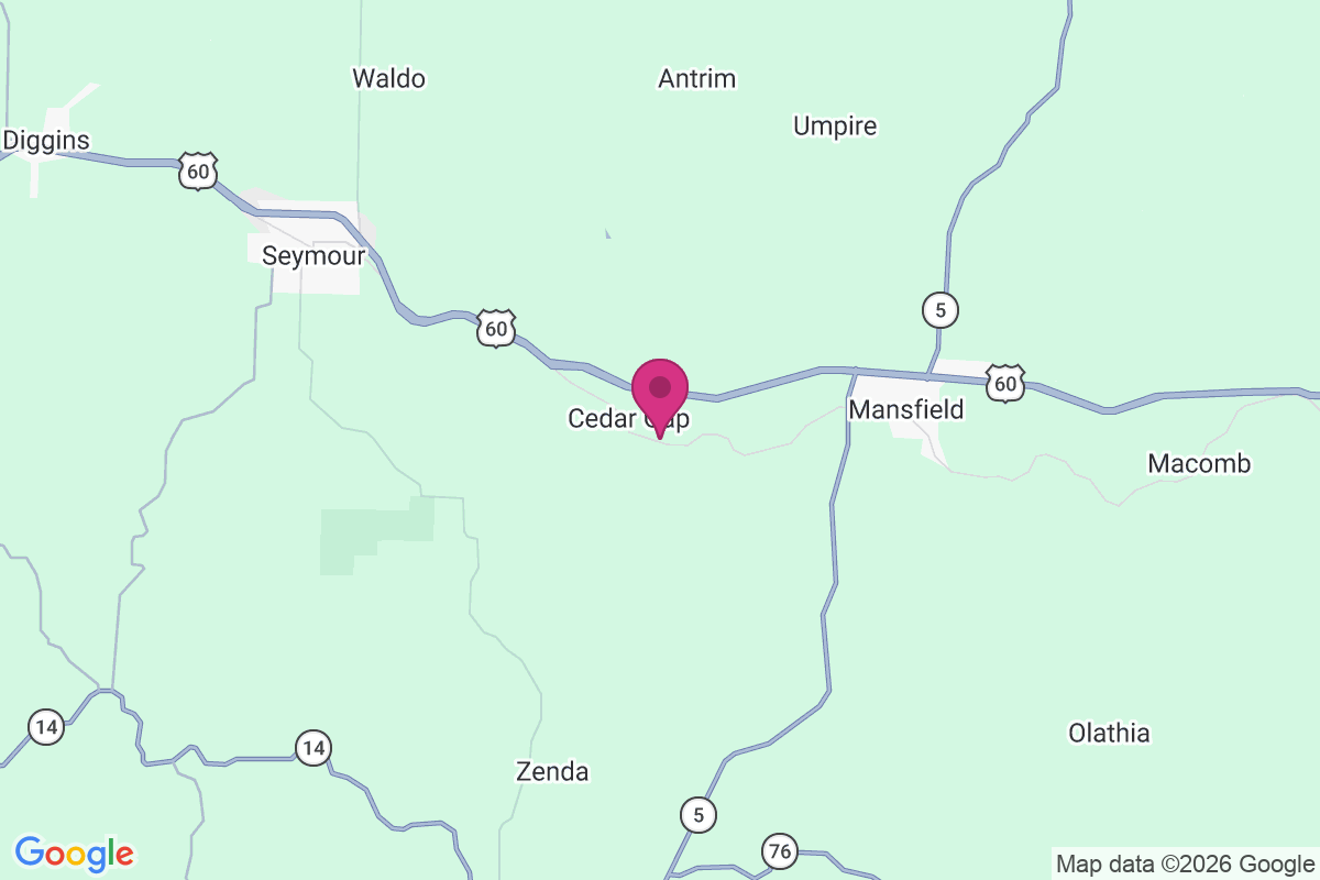 Cedar Gap map