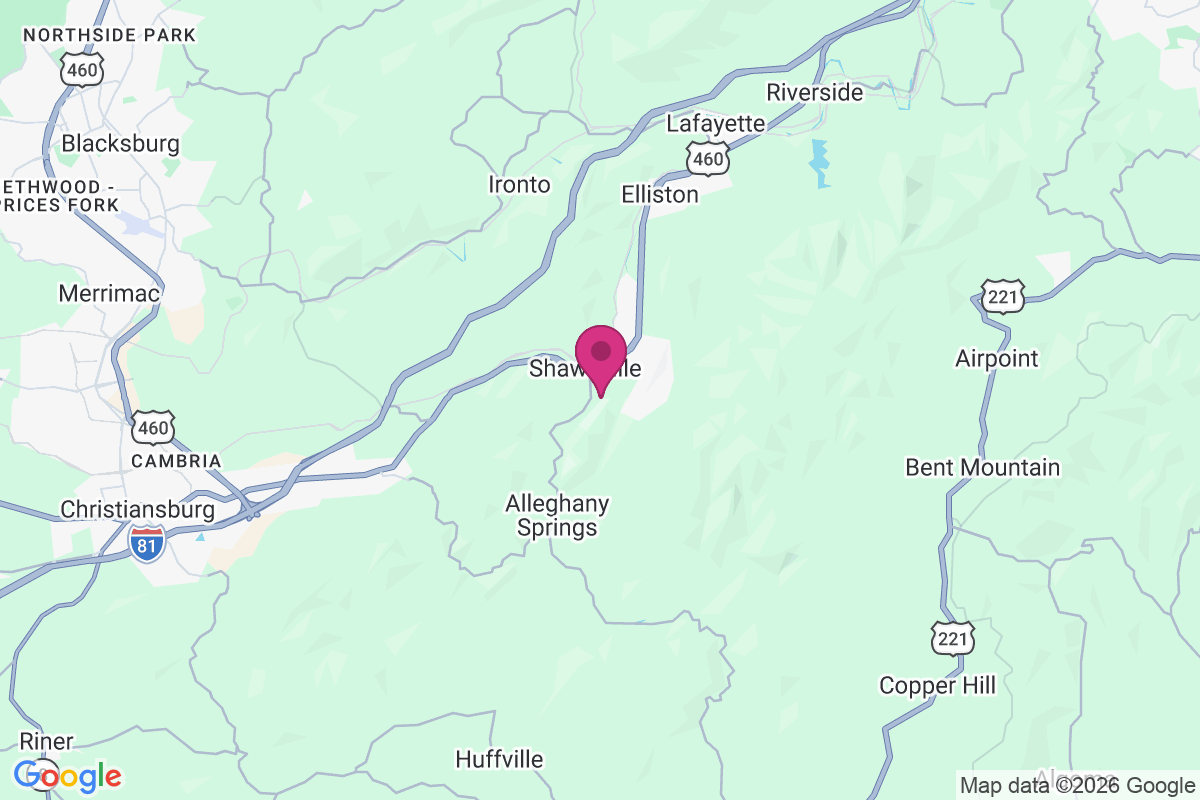 Shawsville map