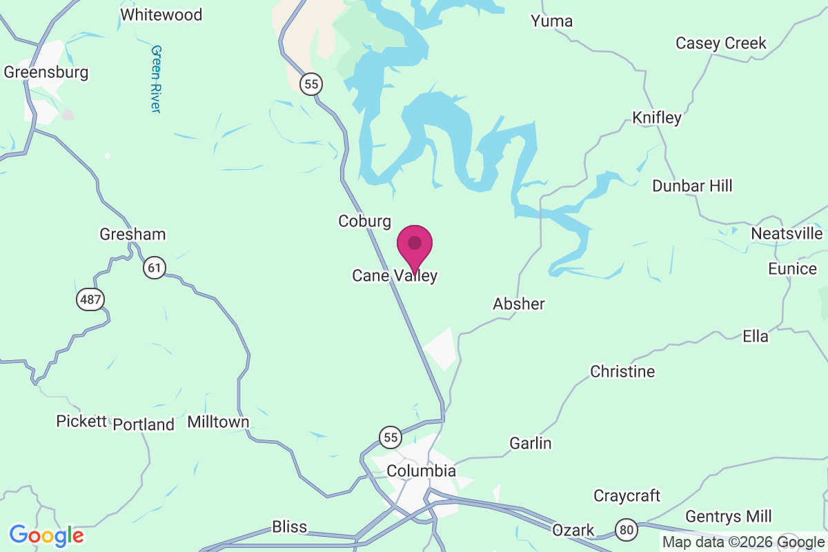 Cane Valley map