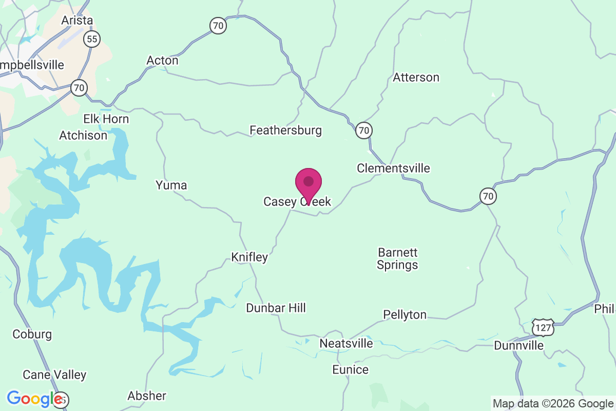 Casey Creek map