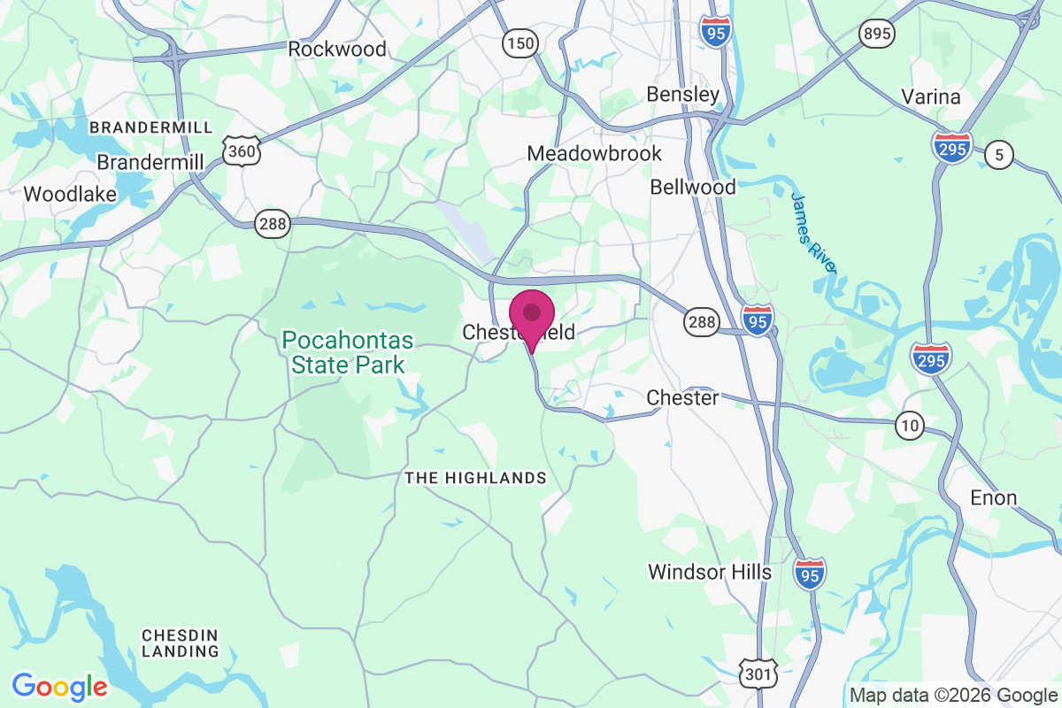 Chesterfield Court House map