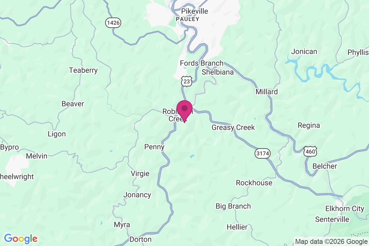 Robinson Creek map