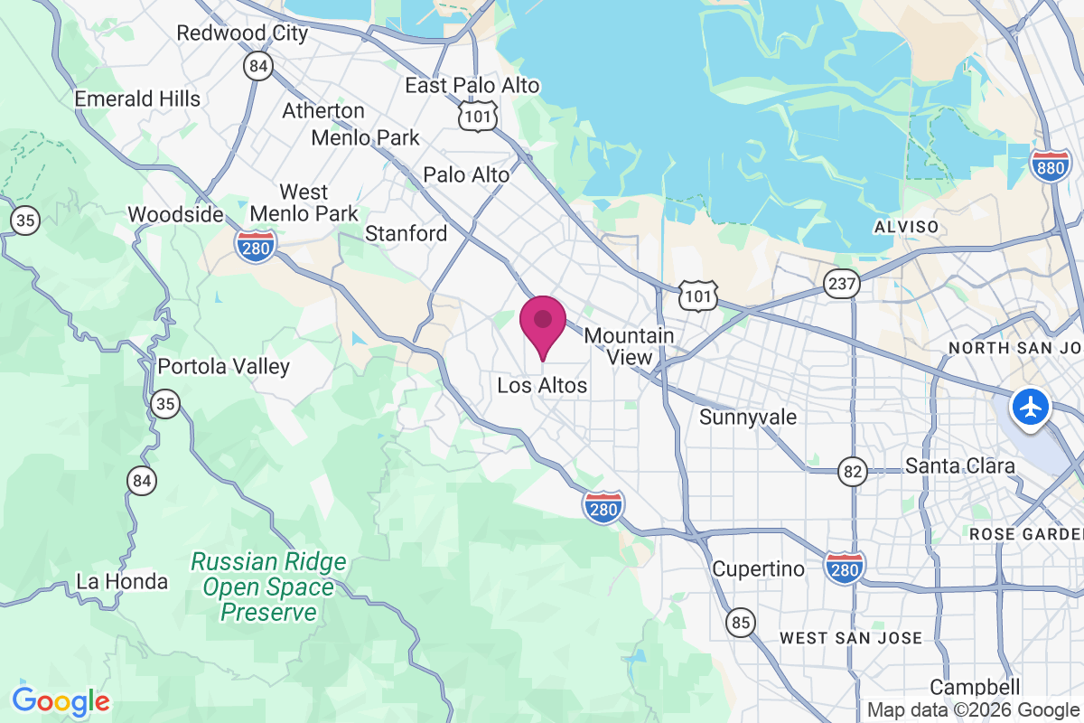 Los Altos map