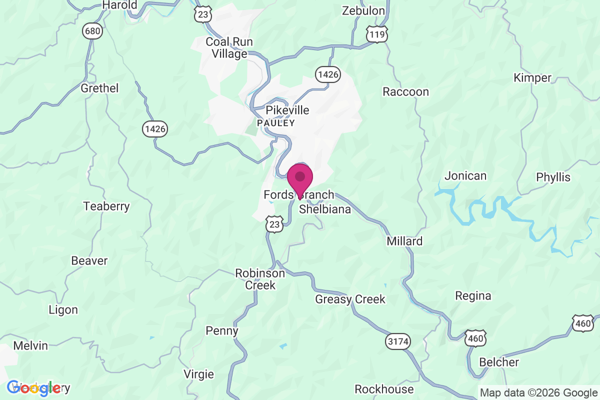 Fords Branch map