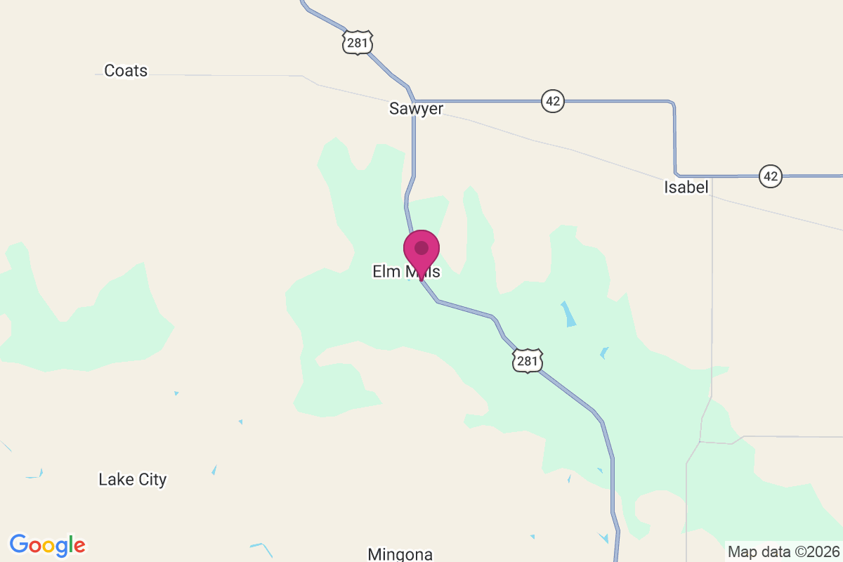 Elm Mills map