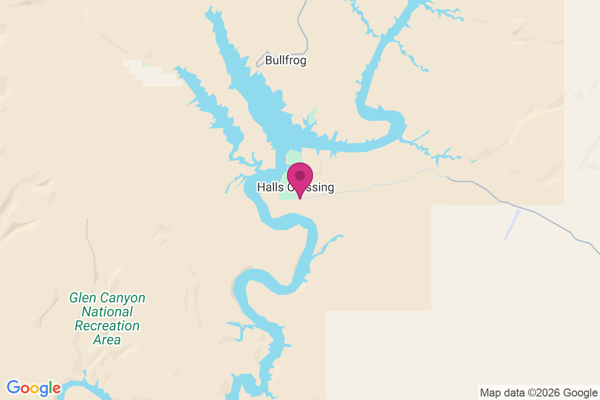 Halls Crossing map