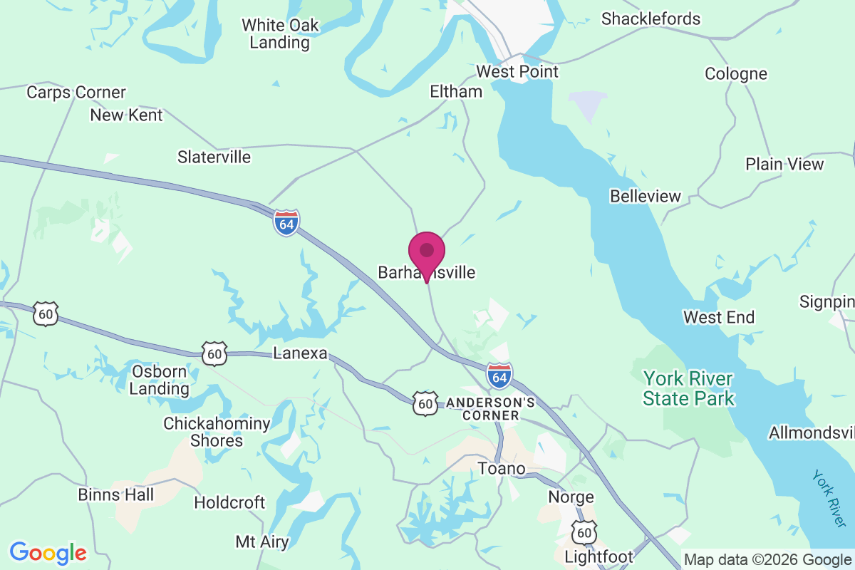 Barhamsville map