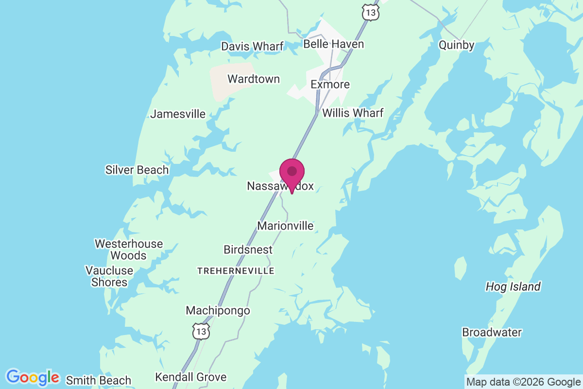 Nassawadox map
