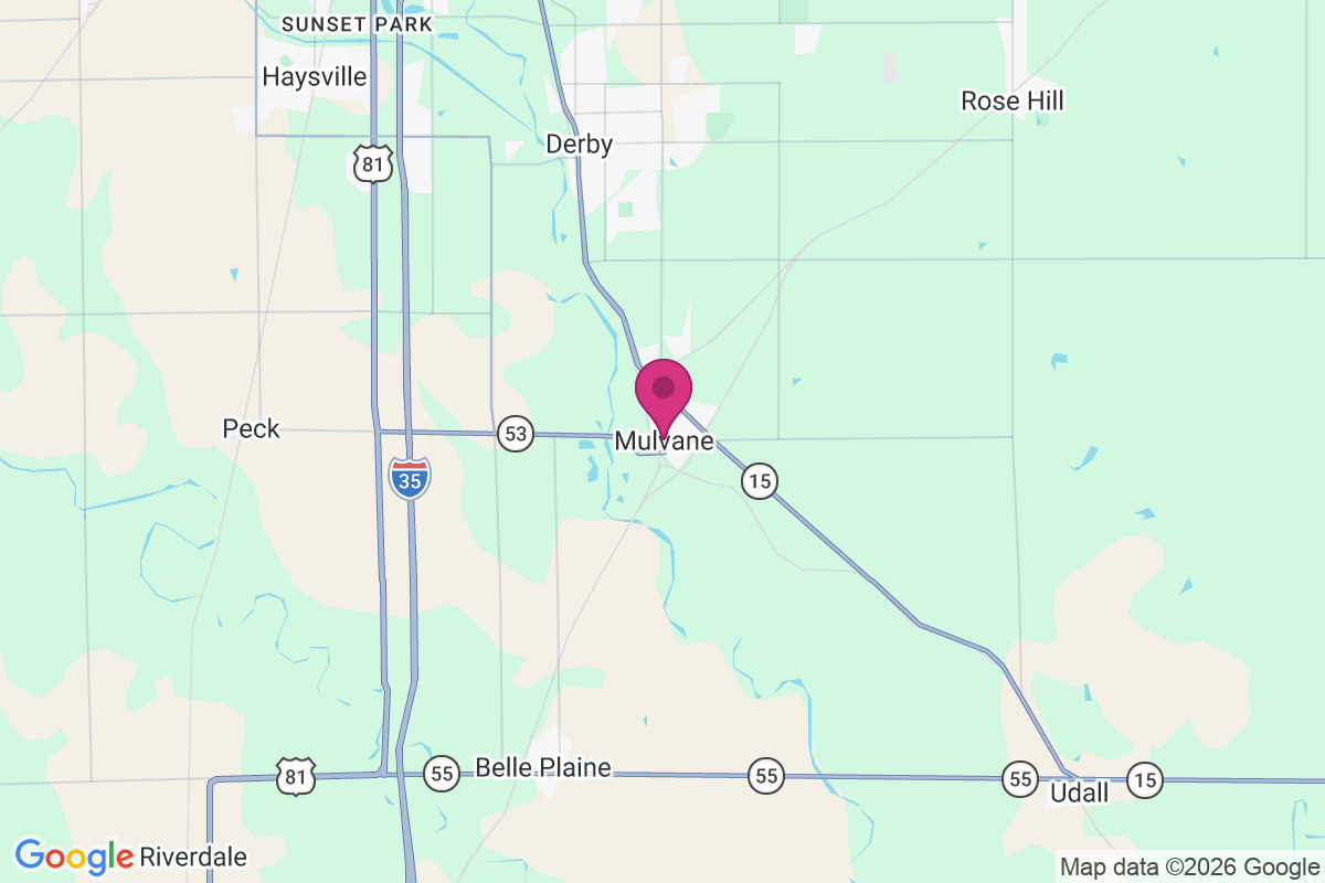 Mulvane map