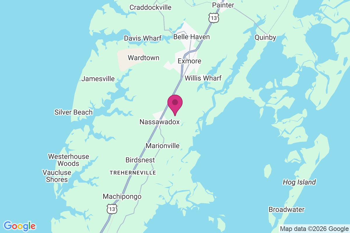 Nassawadox Estates map