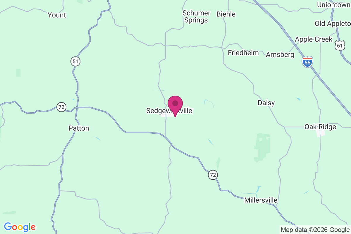 Sedgewickville map
